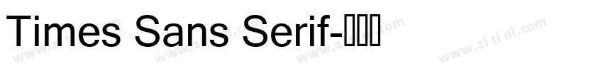 Times Sans Serif字体转换